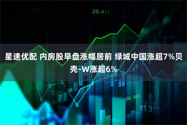 星速优配 内房股早盘涨幅居前 绿城中国涨超7%贝壳-W涨超6%